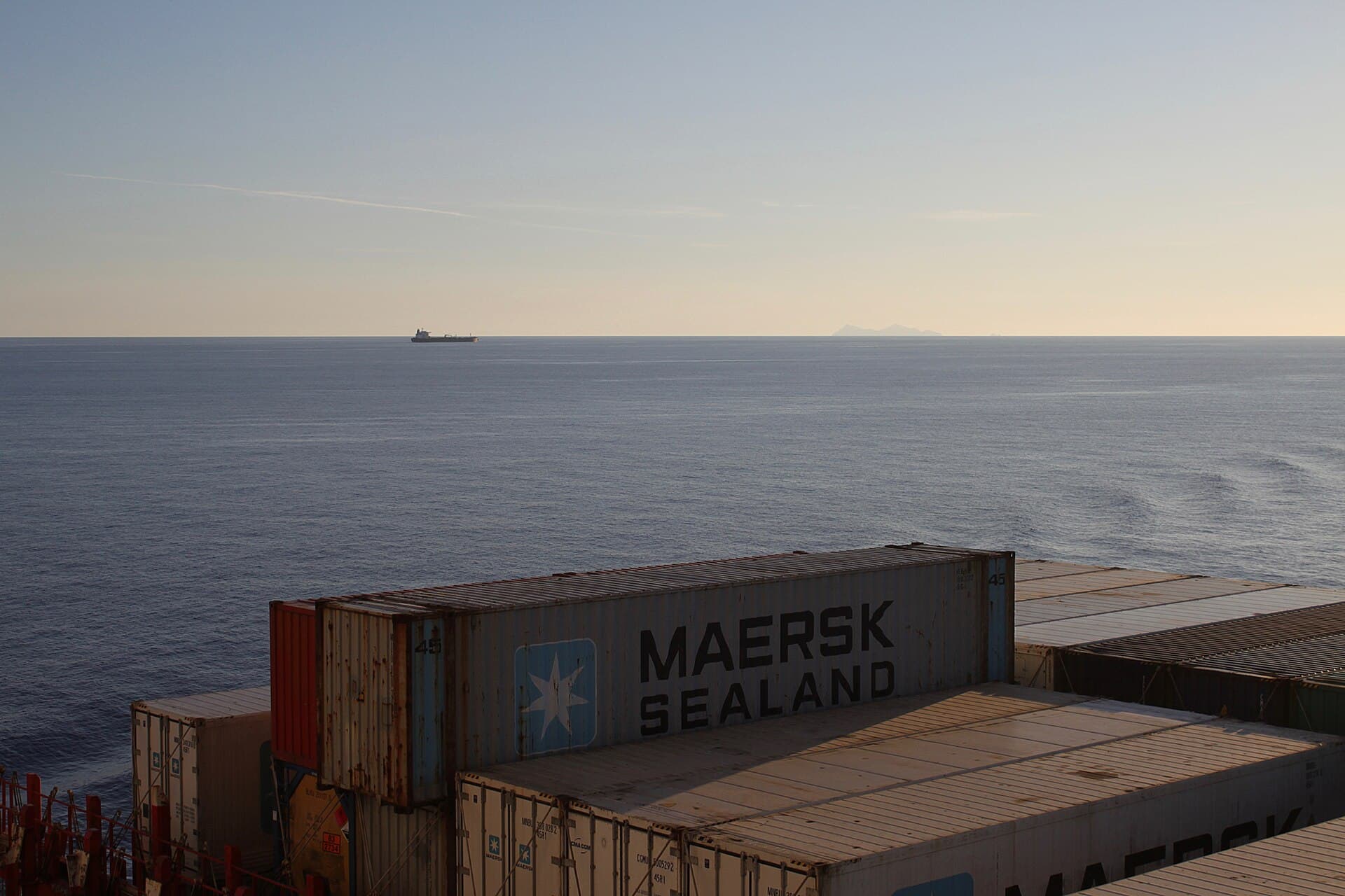 A 45-foot container, longer than the standard ISO 40-foot box.